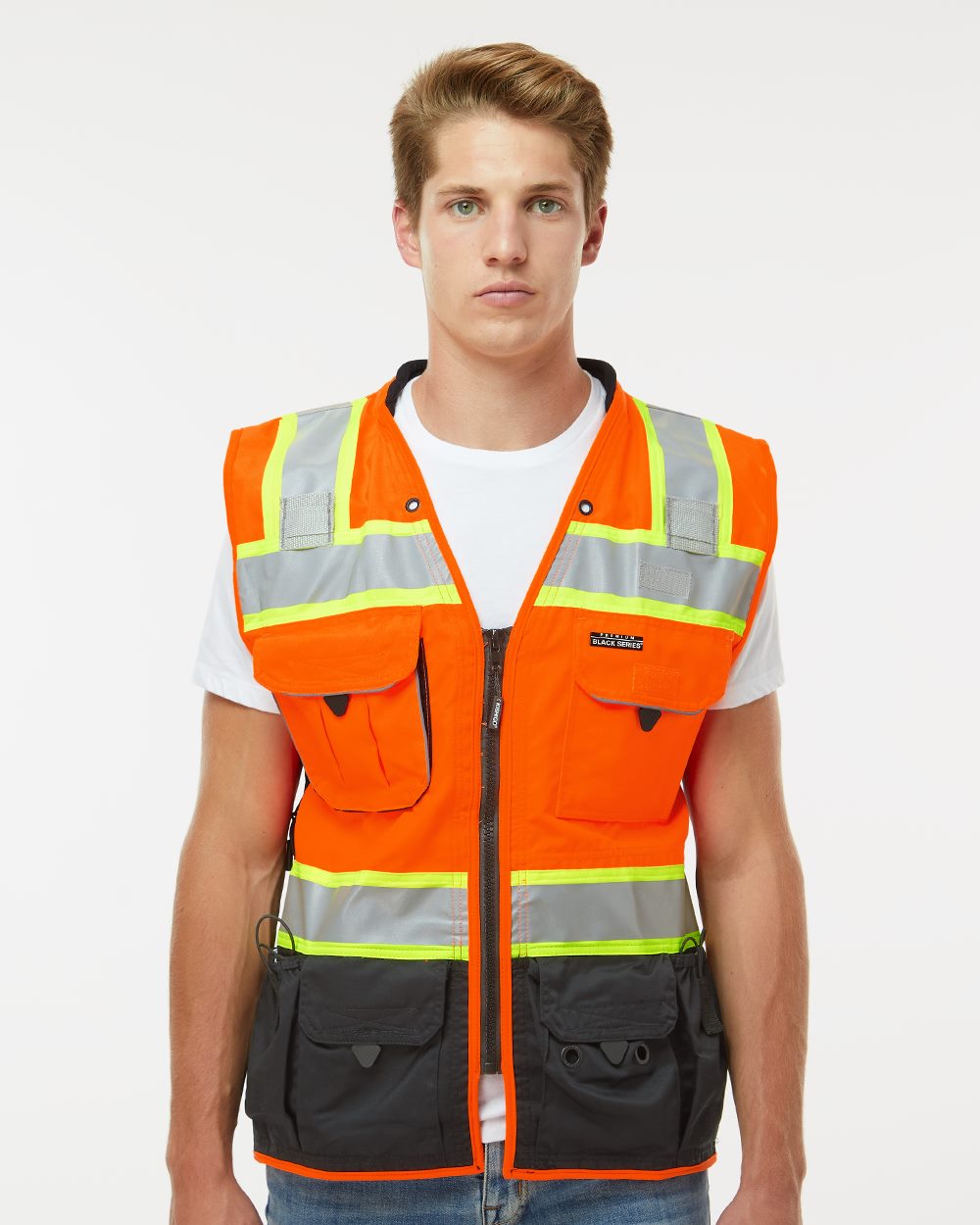 Kishigo - Chaleco de topógrafo unisex Premium Black Series® - S5002-5003