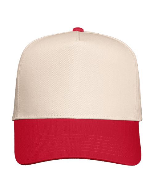 Valucap - Gorra de sarga de cinco paneles - 8869