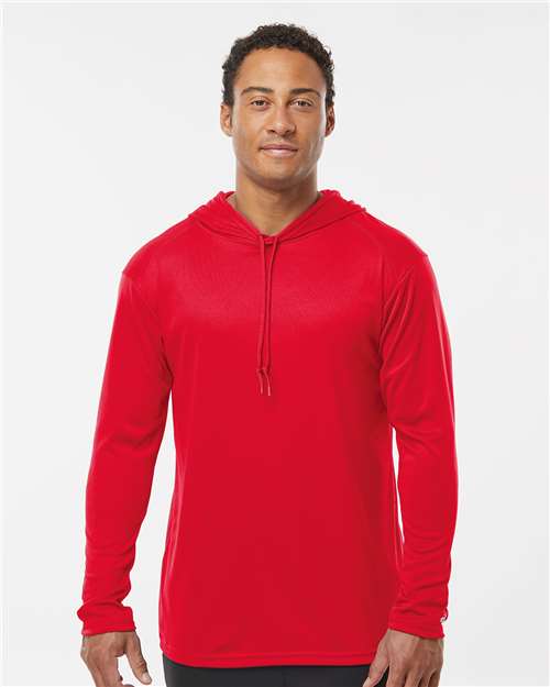 Badger - Unisex B-Core Hooded Long Sleeve T-Shirt - 4105