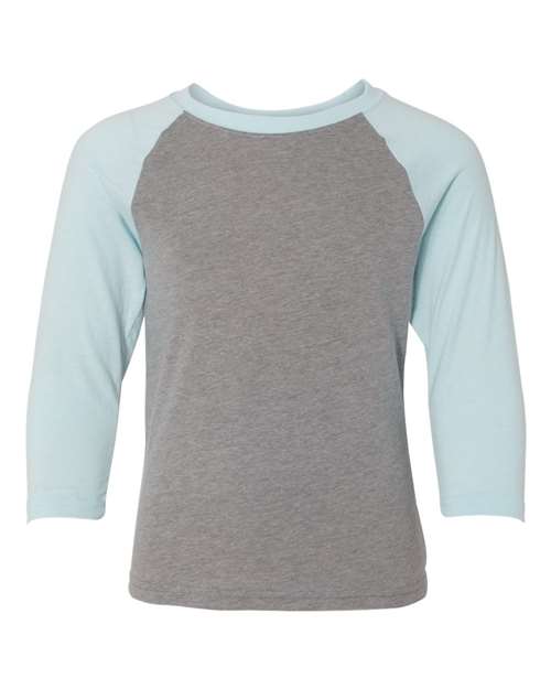 Next Level - Youth CVC Three-Quarter Sleeve Raglan T-Shirt - 3352