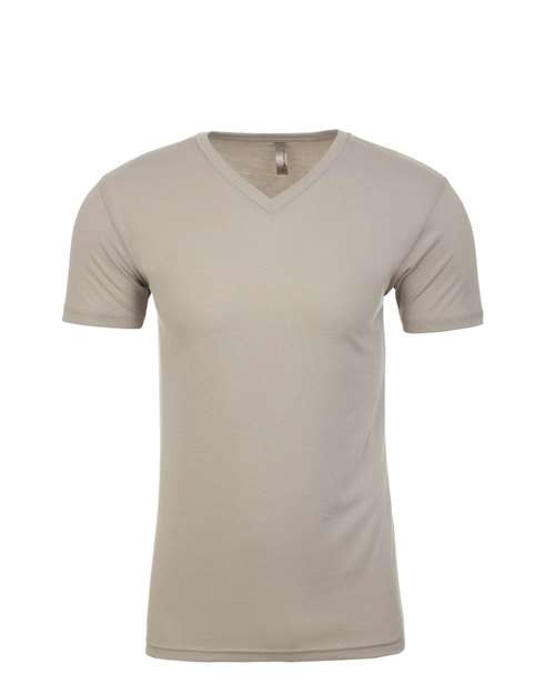 Next Level - Camiseta de ante con cuello en V para hombre - 6440