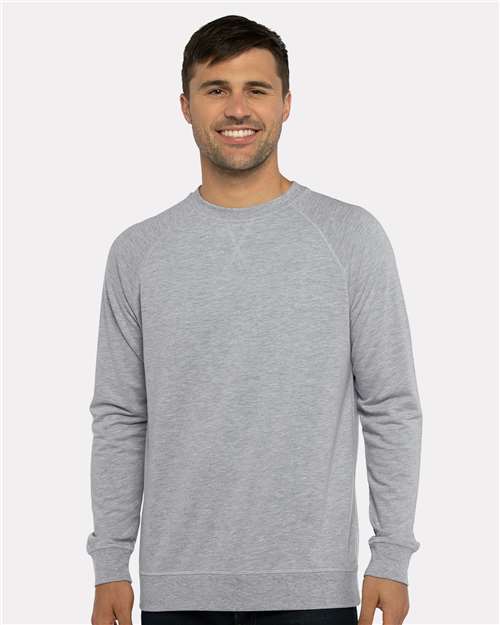 Next Level - Sudadera unisex Laguna con cuello redondo y raglán - 9000