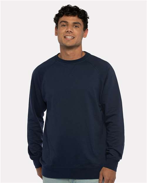 Next Level - Sudadera unisex Laguna con cuello redondo y raglán - 9000