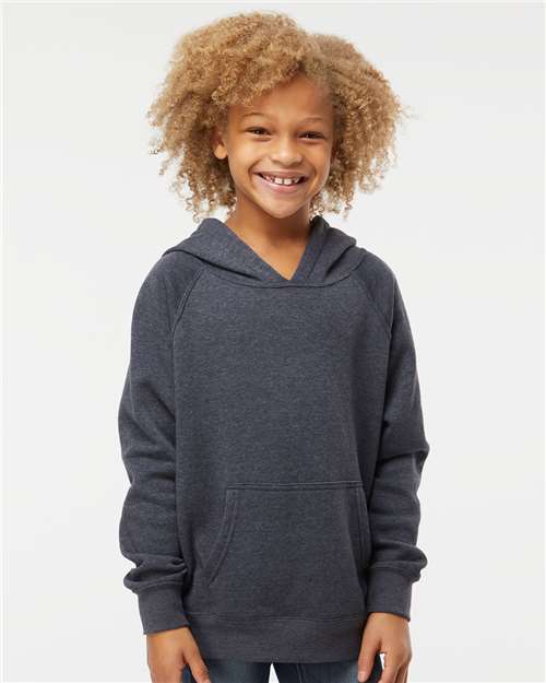 Independent Trading Co. - Sudadera ligera con capucha y manga raglán de mezcla especial para jóvenes - PRM15YSB