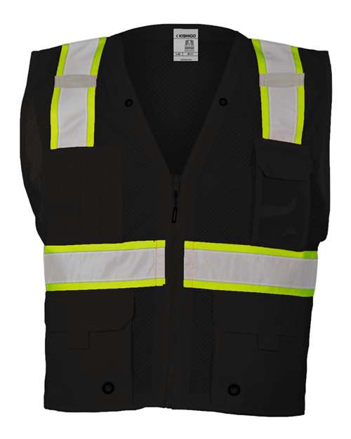 Kishigo - Chaleco de malla multibolsillos unisex EV Series® de visibilidad mejorada - B100-111