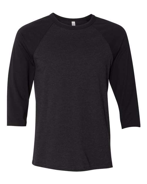 BELLA + CANVAS - Camiseta de béisbol unisex de manga tres cuartos - 3200