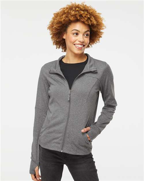 Independent Trading Co. - Chaqueta deportiva Poly-Tech con cremallera completa para mujer - EXP60PAZ