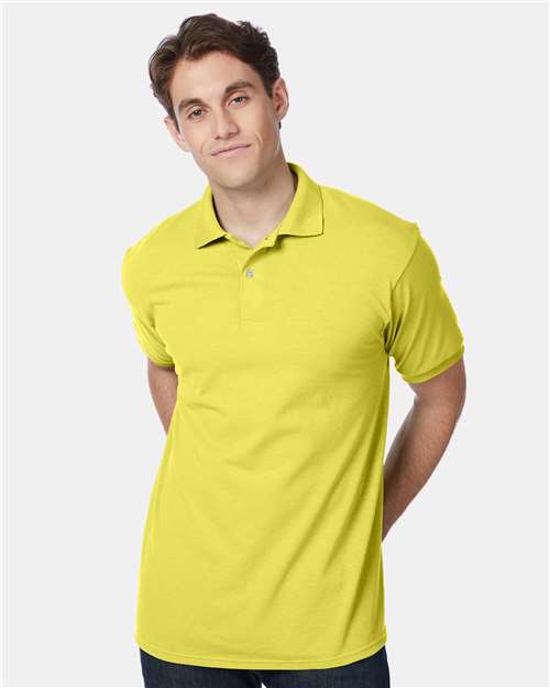 Hanes - Polo de jersey EcoSmart® para hombre - 054X