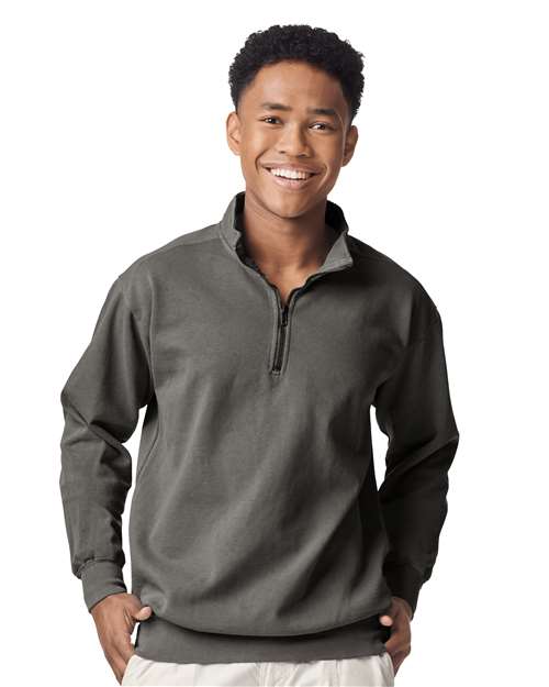 Comfort Colors - Unisex Garment-Dyed Quarter-Zip Sweatshirt - 1580