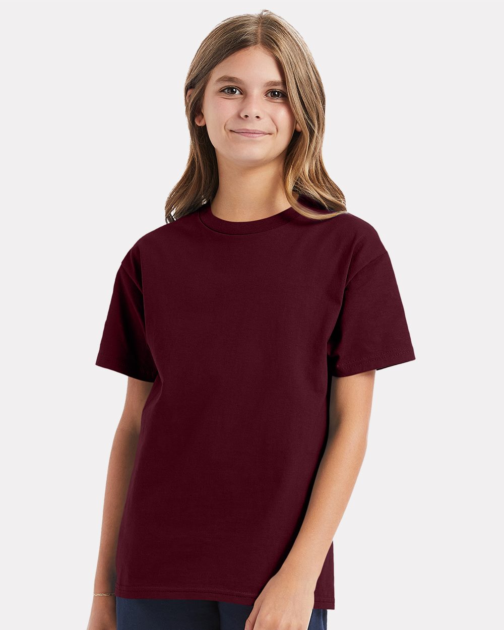 Hanes - Camiseta juvenil auténtica - 5450
