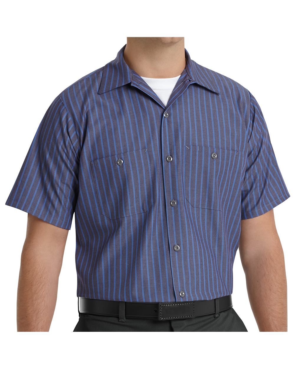 Red Kap - Men's Tall Industrial Short Sleeve Work Shirt - SP24T