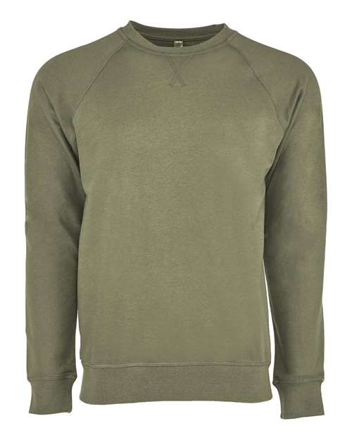 Next Level - Unisex Laguna Raglan Crewneck Sweatshirt - 9000