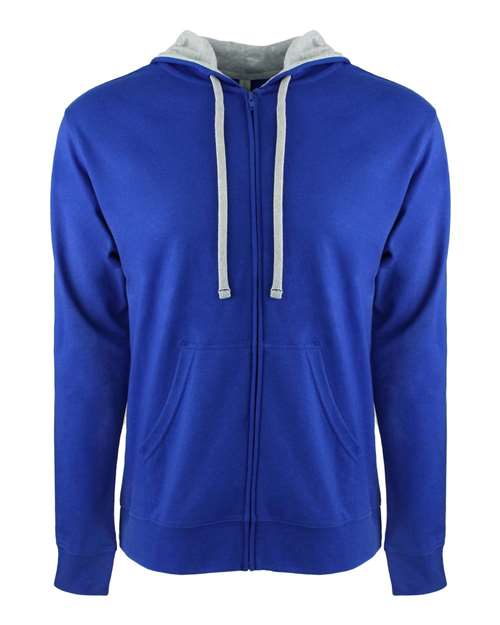 Next Level - Sudadera unisex con capucha y cremallera completa Laguna - 9601