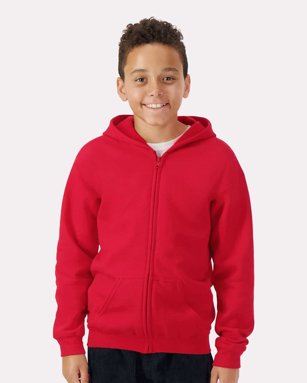 Gildan - Sudadera juvenil con capucha y cremallera completa Heavy Blend™ - 18600B