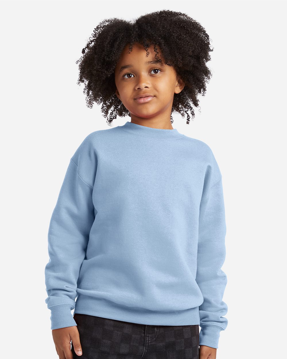 Hanes - Sudadera de cuello redondo EcoSmart® para jóvenes - P360