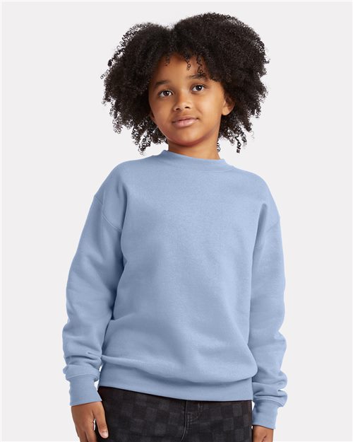 Hanes - Sudadera de cuello redondo EcoSmart® para jóvenes - P360
