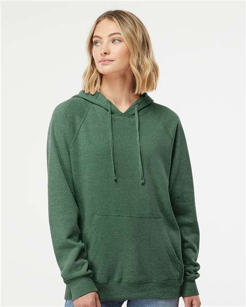 Independent Trading Co. - Sudadera unisex con capucha y manga raglán de mezcla especial - PRM33SBP