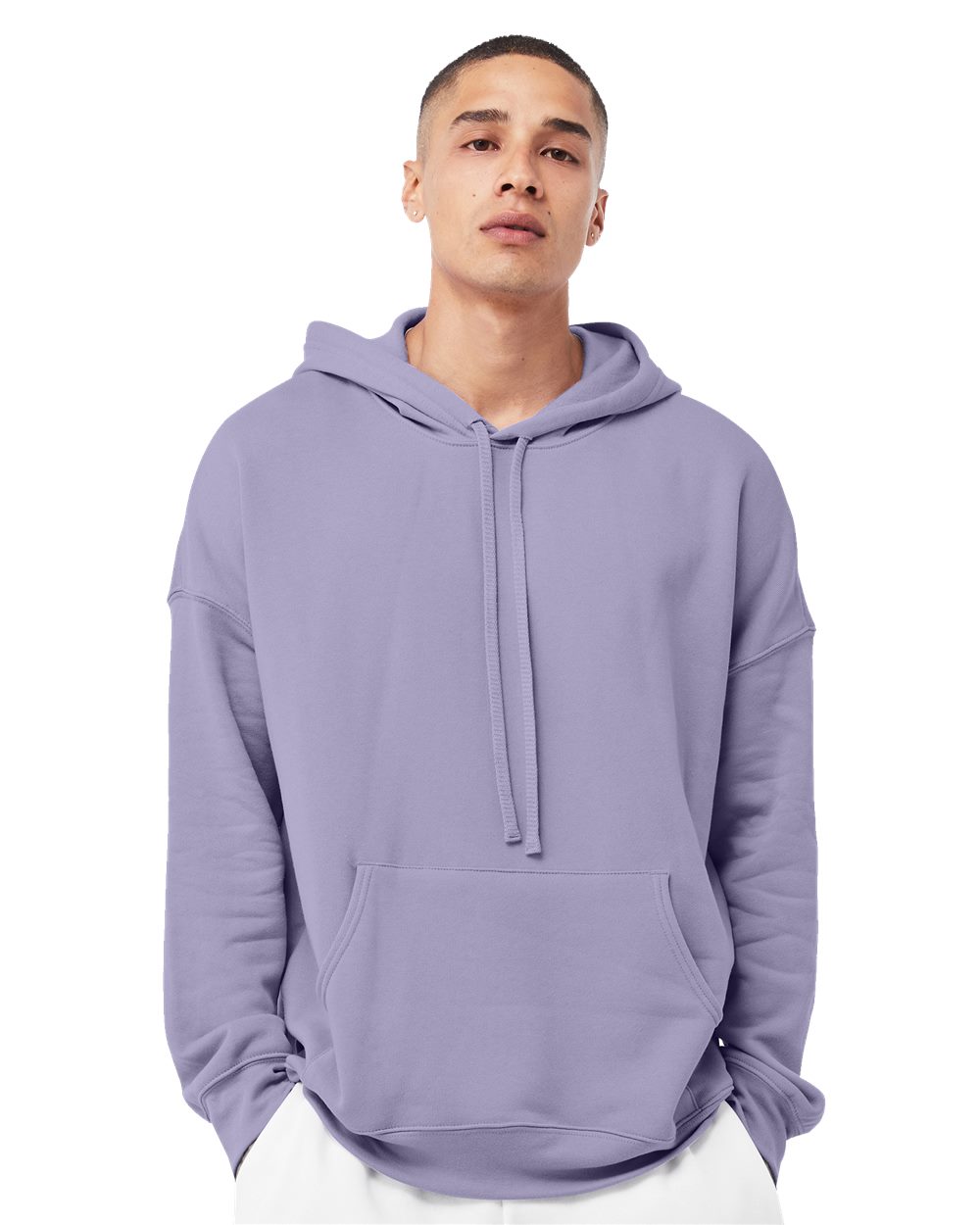 BELLA + CANVAS - Sudadera unisex con capucha y hombros caídos de forro polar de esponja - 3729