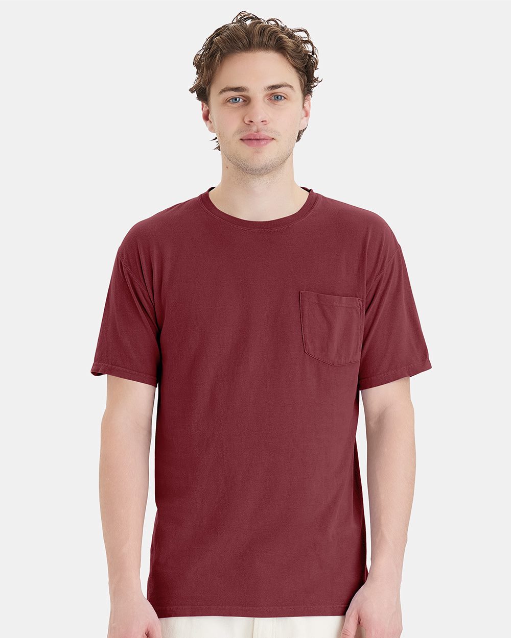 ComfortWash de Hanes - Camiseta unisex con bolsillo teñido - GDH150