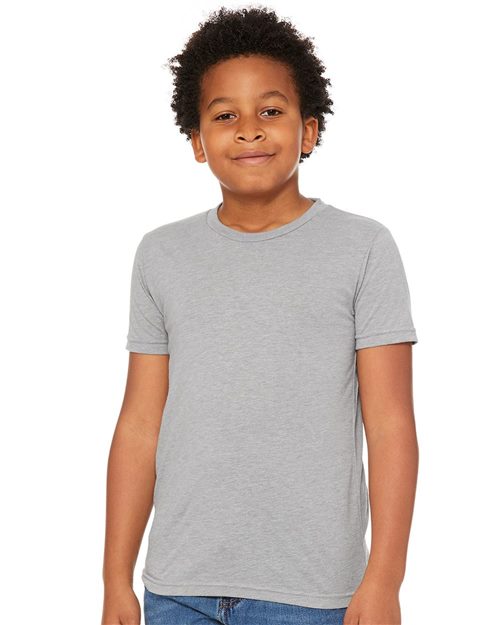 BELLA + CANVAS - Camiseta juvenil de mezcla triple - 3413Y