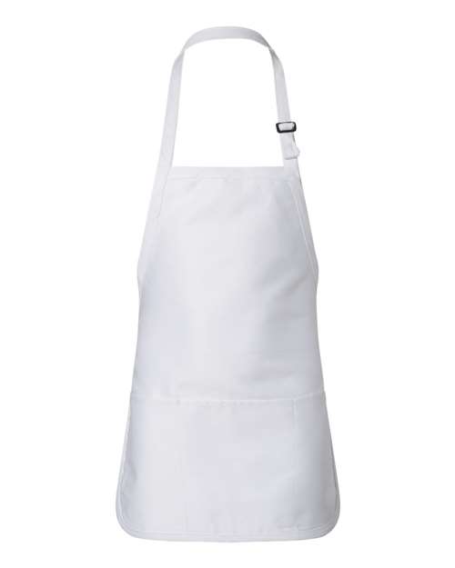 Q-Tees - Delantal largo con bolsillo tipo cangurera - Q4250