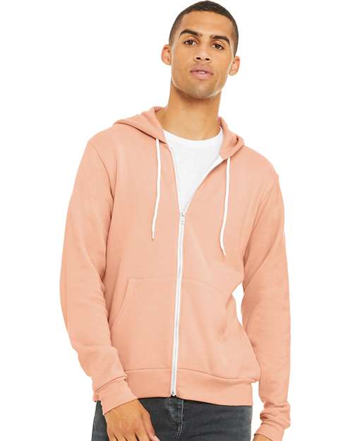 BELLA + CANVAS - Unisex Sponge Fleece Full-Zip Hoodie Sweatshirt - 3739