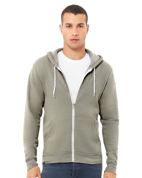 BELLA + CANVAS - Unisex Sponge Fleece Full-Zip Hoodie Sweatshirt - 3739
