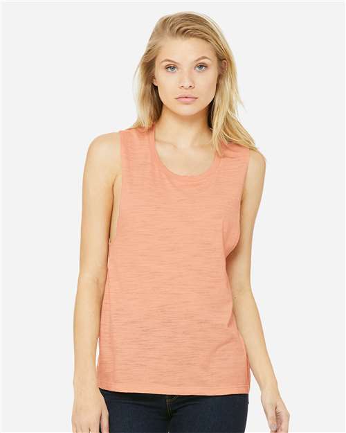 BELLA + CANVAS - Women's Flowy Scoop Muscle Tank - 8803