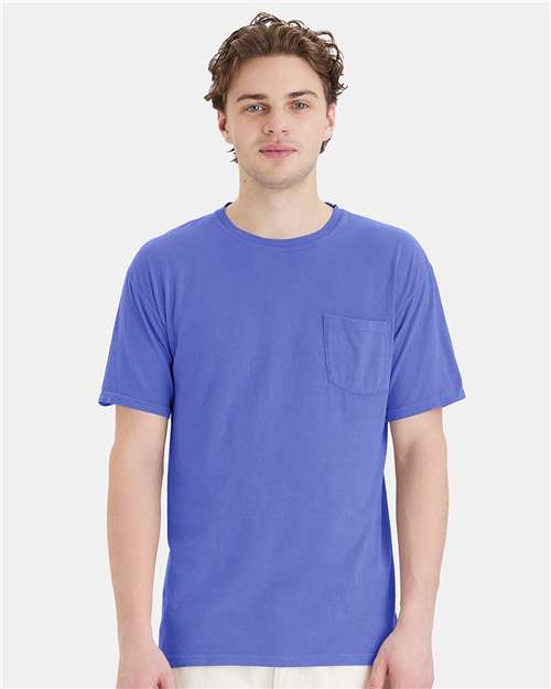 ComfortWash de Hanes - Camiseta unisex con bolsillo teñido - GDH150