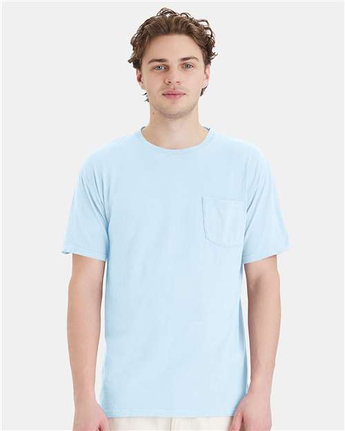 ComfortWash de Hanes - Camiseta unisex con bolsillo teñido - GDH150