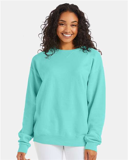 ComfortWash by Hanes - Sudadera unisex de cuello redondo teñida - GDH400