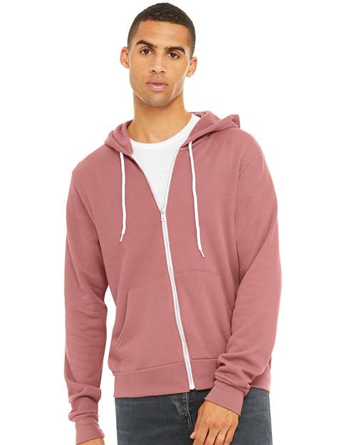 BELLA + CANVAS - Unisex Sponge Fleece Full-Zip Hoodie Sweatshirt - 3739