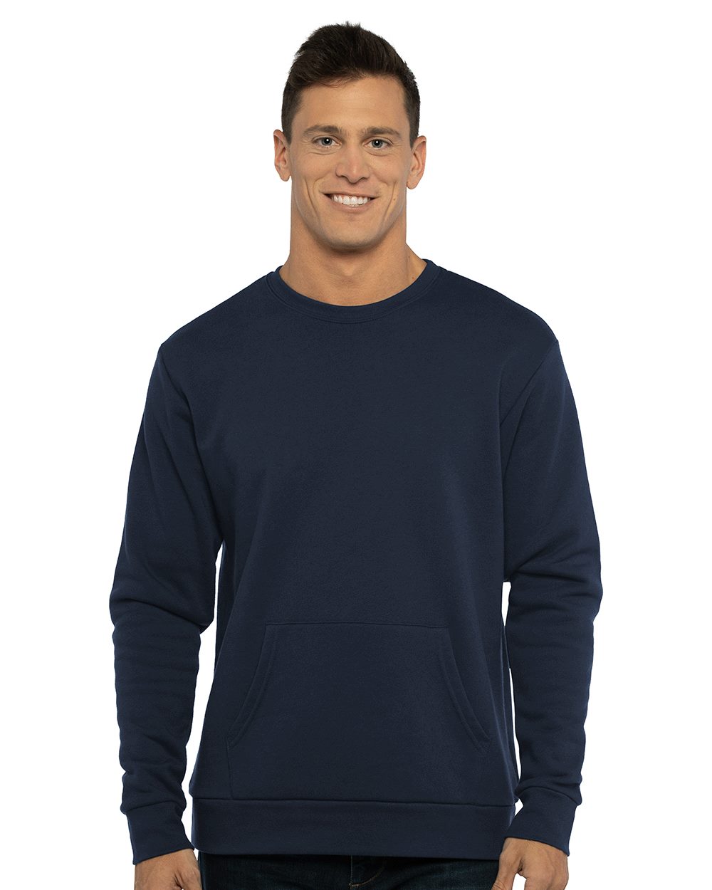 Next Level - Unisex Santa Barbara Pocket Crewneck Sweatshirt - 9001