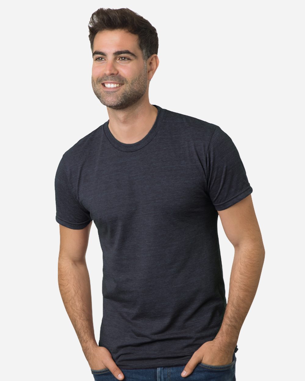 Bayside - Camiseta unisex de mezcla tricolor, fabricada en EE. UU. - 5710