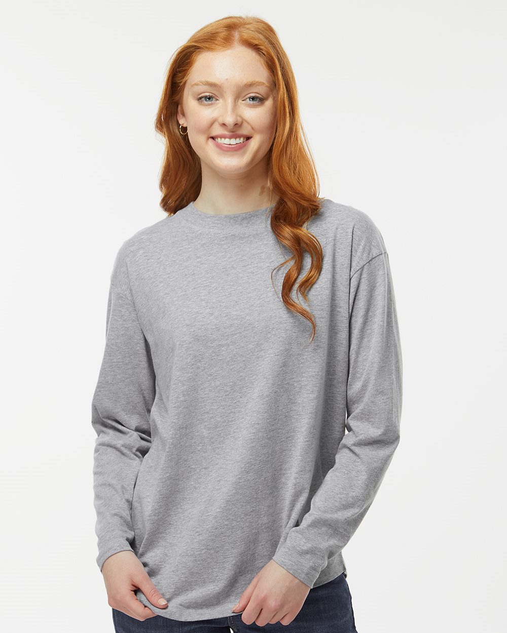 LAT - Camiseta de manga larga de jersey fino para mujer - 3508