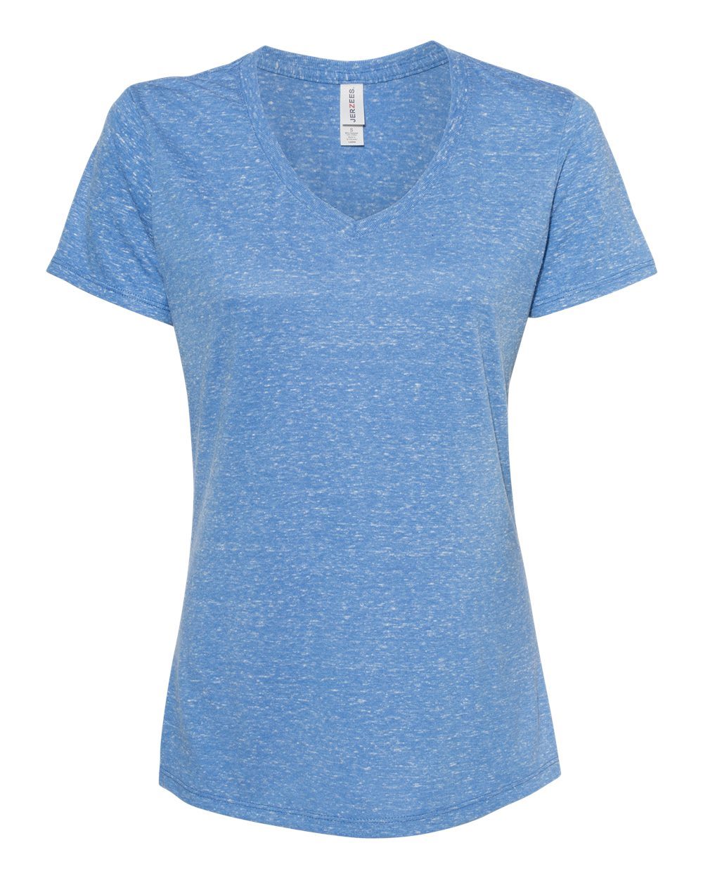 JERZEES - Women's Snow Heather Jersey V-Neck T-Shirt - 88WVR