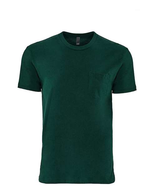 Next Level - Camiseta unisex de algodón con bolsillo - 3605