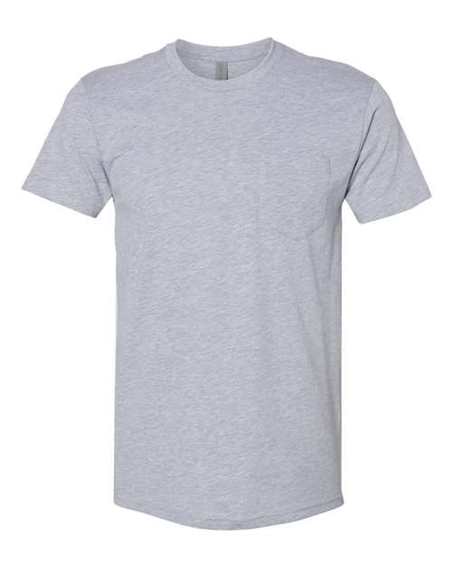 Next Level - Camiseta unisex de algodón con bolsillo - 3605