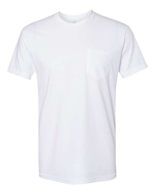 Next Level - Camiseta unisex de algodón con bolsillo - 3605