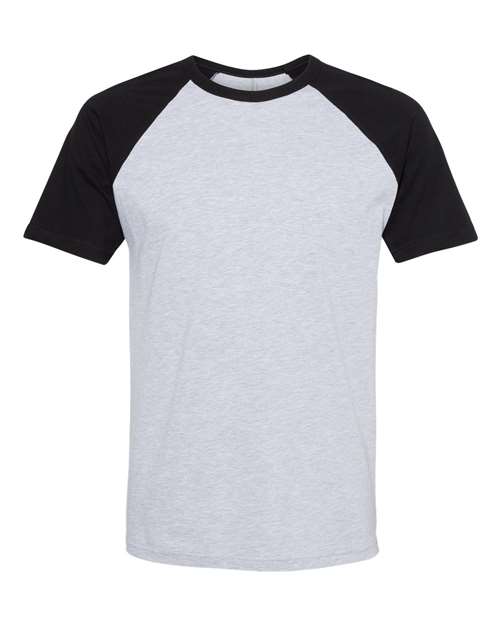 Next Level - Camiseta unisex de algodón raglán - 3650