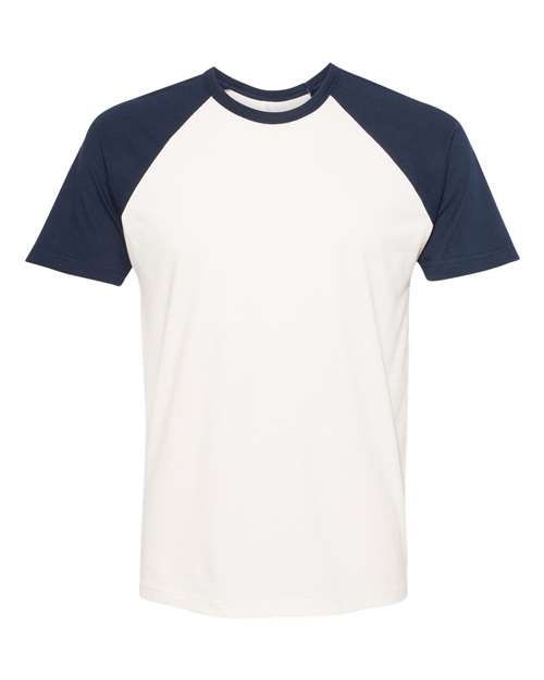 Next Level - Camiseta unisex de algodón raglán - 3650