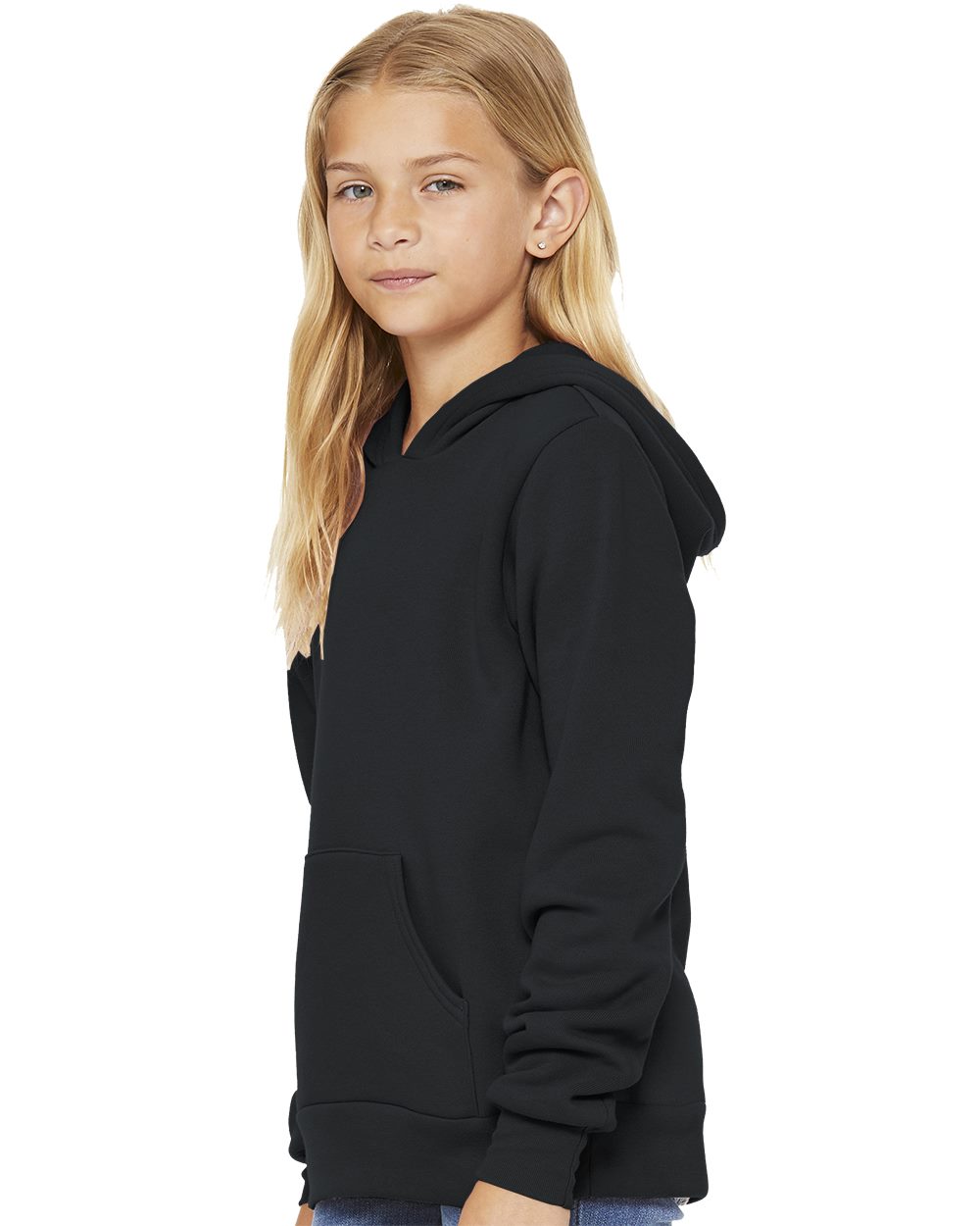 BELLA + CANVAS - Sudadera juvenil de forro polar con capucha - 3719Y