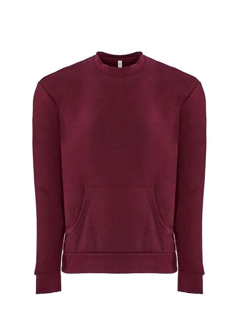 Next Level - Unisex Santa Barbara Pocket Crewneck Sweatshirt - 9001