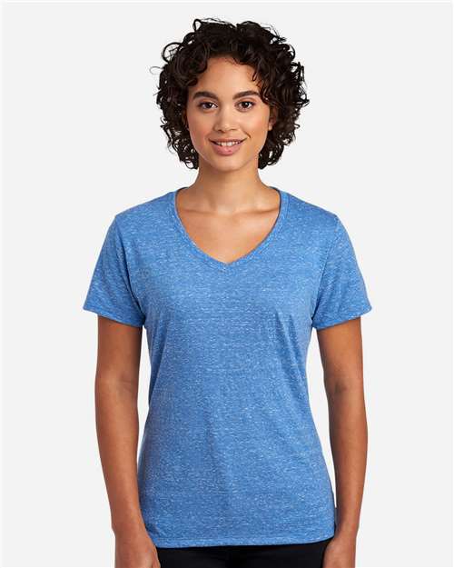 JERZEES - Women's Snow Heather Jersey V-Neck T-Shirt - 88WVR