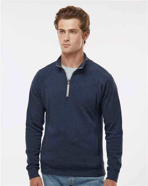 J. America - Men's Triblend Quarter-Zip Sweatshirt - 8869