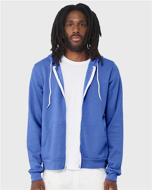 BELLA + CANVAS - Unisex Sponge Fleece Full-Zip Hoodie Sweatshirt - 3739