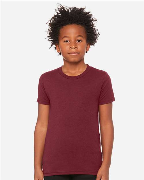 BELLA + CANVAS - Camiseta juvenil de mezcla triple - 3413Y