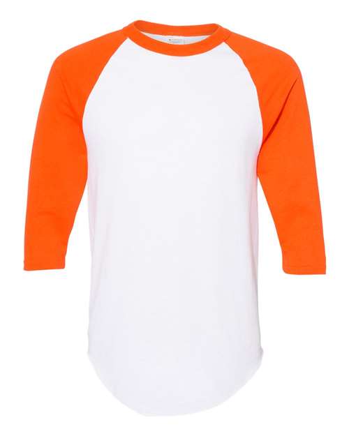 Augusta Sportswear - Camiseta de béisbol unisex con mangas raglán de tres cuartos - 4420