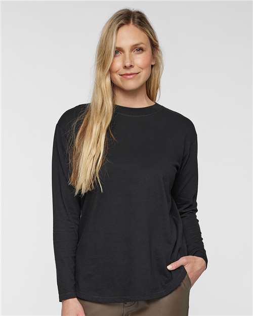 LAT - Women's Fine Jersey Long Sleeve Tee - 3508
