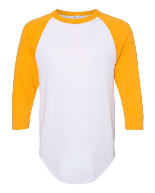 Augusta Sportswear - Camiseta de béisbol unisex con mangas raglán de tres cuartos - 4420